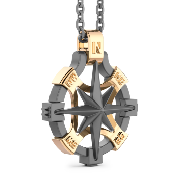Collana Zancan in Titanio e Oro 18kt | Lusso Made in Italy 2