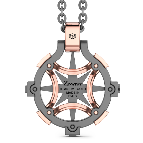 Collana Zancan in Titanio e Oro 18kt | Lusso Made in Italy