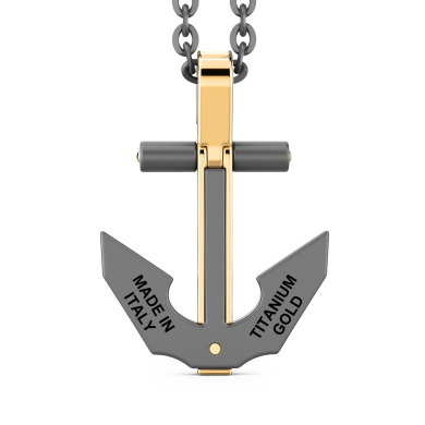 Zancan Halskette aus Titan, 18kt Gold & Diamanten | Luxus-Schmuck