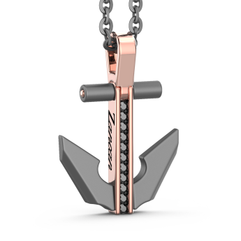 Zancan Titanium, 18kt Gold & Diamond Necklace | Italian Luxury 2