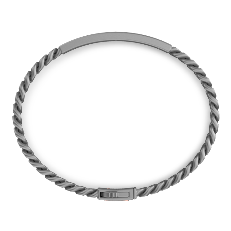 Bracciale Zancan in Titanio, Oro 18kt e Diamanti | Lusso Made in Italy