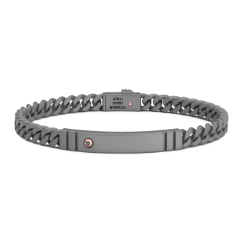 Bracciale Zancan in Titanio, Oro 18kt e Diamanti | Lusso Made in Italy