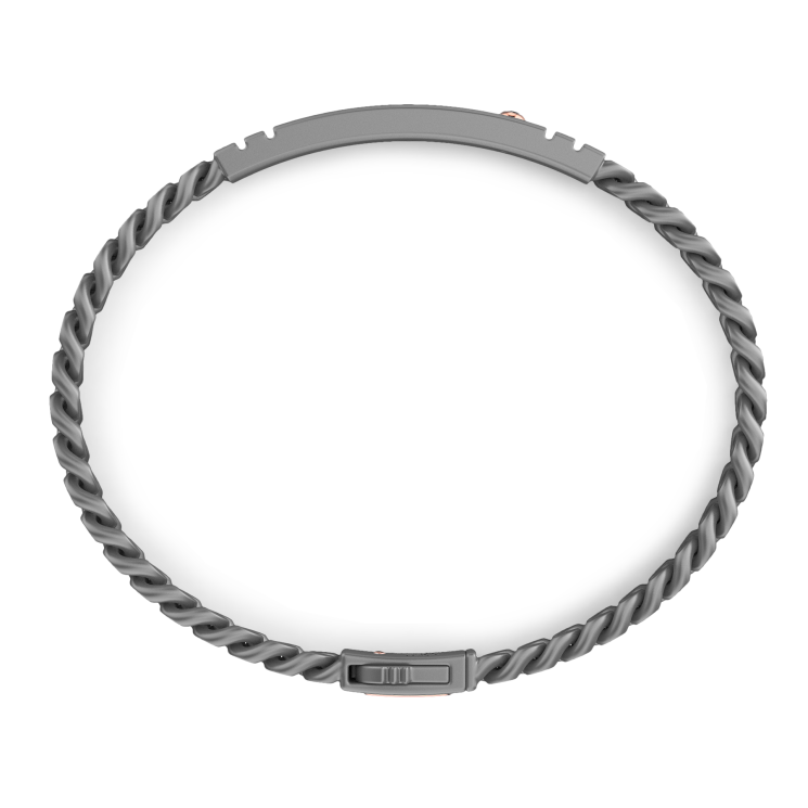 Bracciale Zancan in Titanio, Oro 18kt e Diamanti | Lusso Made in Italy