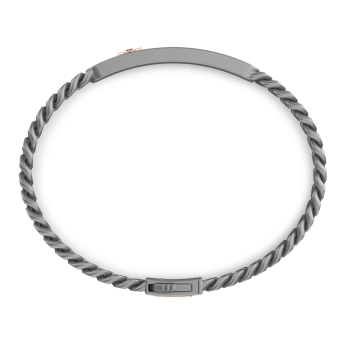 Bracciale Zancan in Titanio, Oro 18kt e Diamanti | Lusso Made in Italy 2