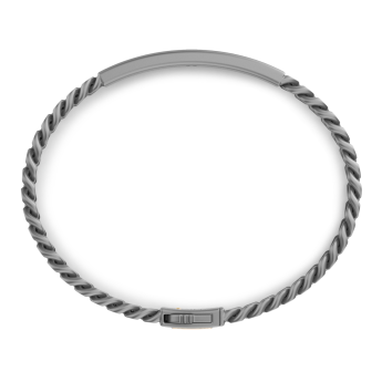 Bracciale Zancan in Titanio e Oro 18 kt con Diamanti | Collezione Eternity Titanium 2