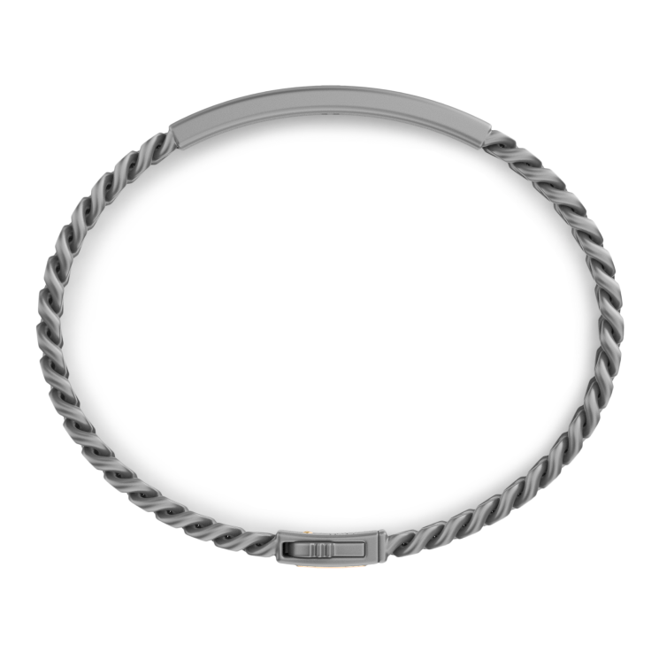Bracciale Zancan in Titanio e Oro 18 kt con Diamanti | Collezione Eternity Titanium