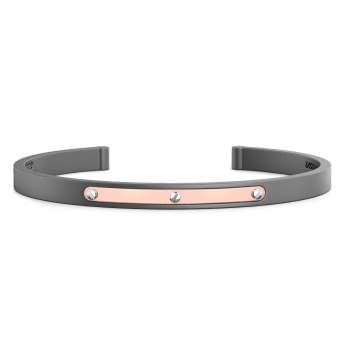 Bracciale Zancan in Titanio, Oro 18kt e Diamanti | Lusso Made in Italy
