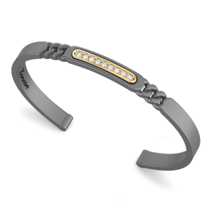 Bracciale Zancan in Titanio, Oro 18kt e Diamanti | Lusso Made in Italy 2