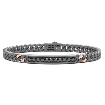 Bracciale Zancan in Titanio, Oro 18kt e Diamanti
