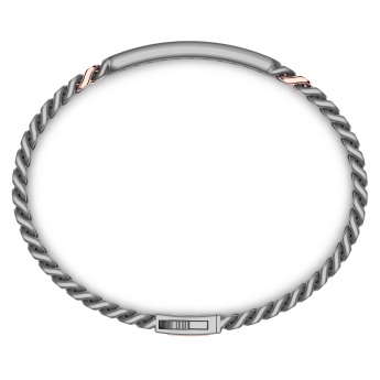 Bracciale Zancan in Titanio, Oro 18kt e Diamanti 2