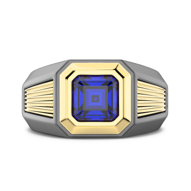 Zancan-Ring aus Titan, 18 kt Gold und schwarzen Diamanten – Modernes und exklusives Design