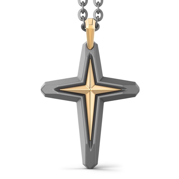 Collier Zancan en Titane, Or 18kt & Diamants | Bijou de Luxe Italien