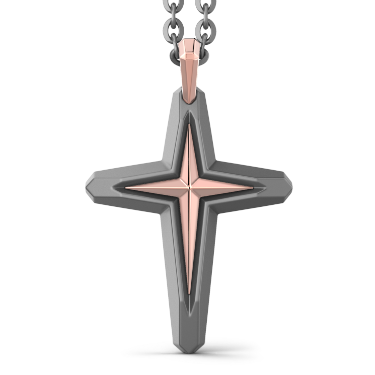 Zancan Titanium, 18kt Gold & Diamond Necklace | Italian Luxury