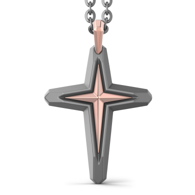 Zancan Halskette aus Titan, 18kt Gold & Diamanten | Luxus-Schmuck