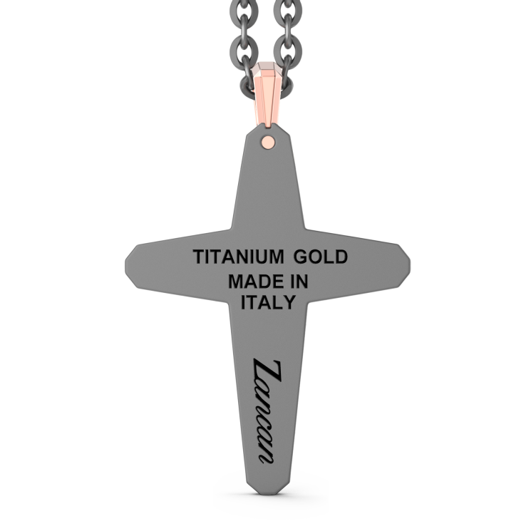 Zancan Halskette aus Titan, 18kt Gold & Diamanten | Luxus-Schmuck