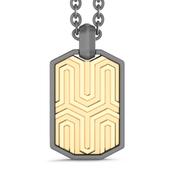 Collana Zancan in Titanio e Oro 18kt | Lusso Made in Italy