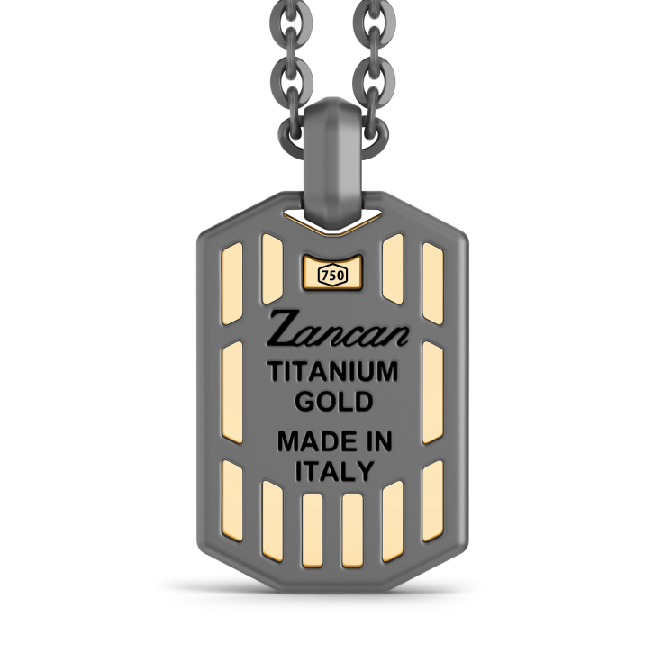 Zancan Titanium, 18kt Gold & Diamond Necklace | Italian Luxury