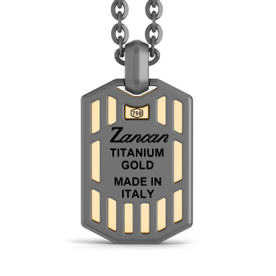Collier Zancan en Titane, Or 18kt & Diamants | Bijou de Luxe Italien