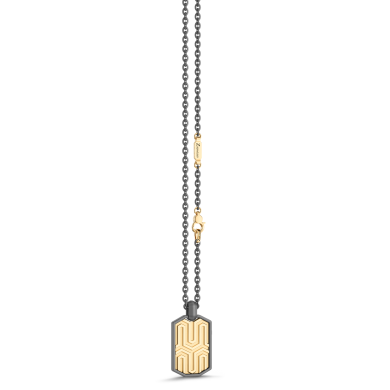 Collana Zancan in Titanio e Oro 18kt | Lusso Made in Italy