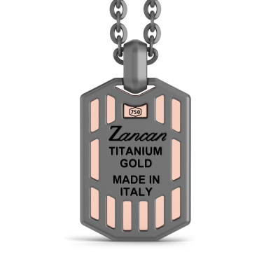 Collana Zancan in Titanio e Oro 18kt | Lusso Made in Italy