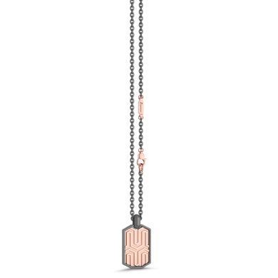 Collar Zancan en Titanio, Oro 18kt y Diamantes | Joya de Lujo