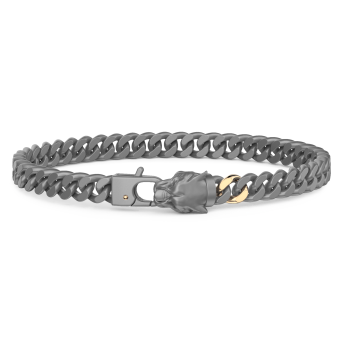 Bracciale Zancan in Titanio, Oro 18kt e Diamanti | Lusso Made in Italy