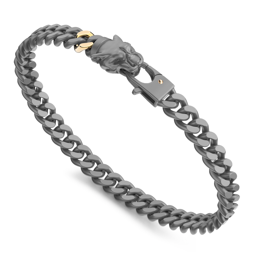 Bracciale Zancan in Titanio, Oro 18kt e Diamanti | Lusso Made in Italy