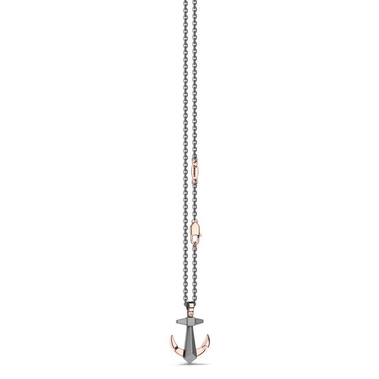 Collier Zancan en Titane, Or 18kt & Diamants | Bijou de Luxe Italien