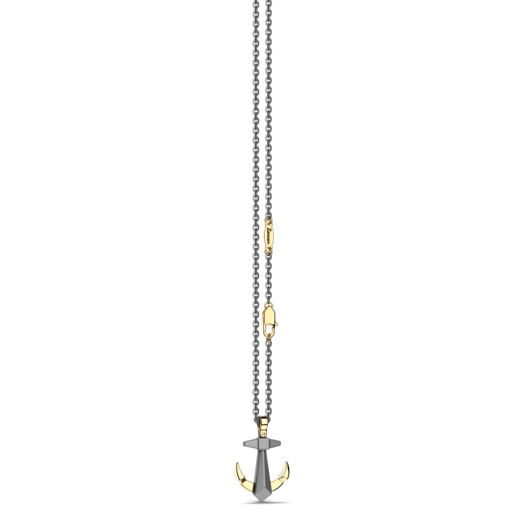 Collier Zancan en Titane, Or 18kt & Diamants | Bijou de Luxe Italien