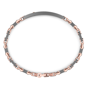 Bracciale Zancan in Titanio, Oro 18kt e Diamanti | Lusso Made in Italy 2
