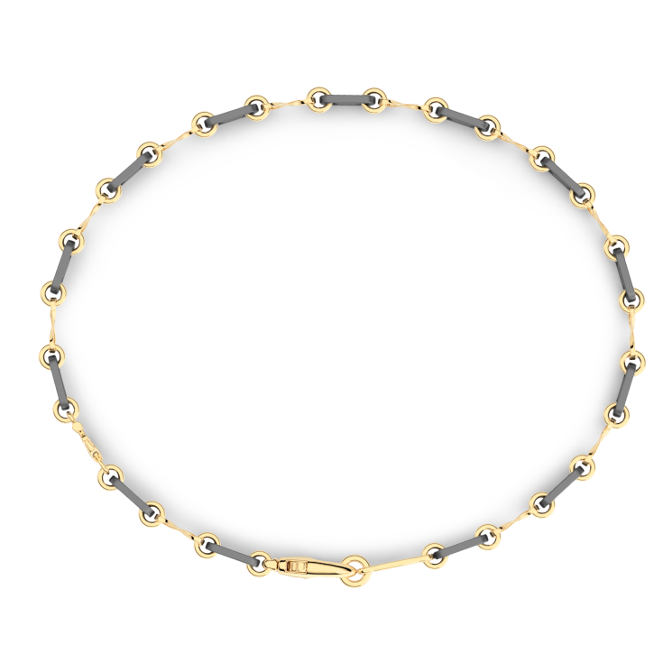 Zancan Titanium, 18kt Gold & Diamond Bracelet | Luxury Jewelry