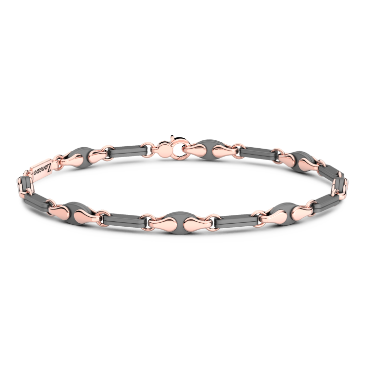 Bracciale Zancan in Titanio, Oro 18kt e Diamanti | Lusso Made in Italy