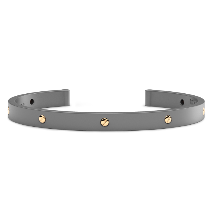 Bracciale Zancan in Titanio, Oro 18kt e Diamanti | Lusso Made in Italy