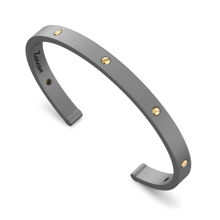 Bracciale Zancan in Titanio, Oro 18kt e Diamanti | Lusso Made in Italy