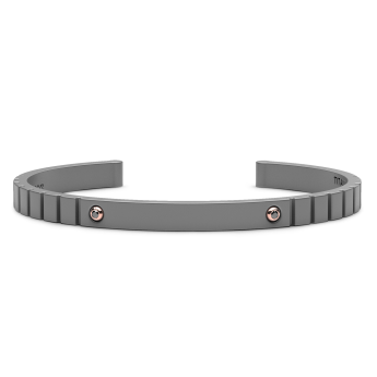 Bracciale Zancan in Titanio, Oro 18kt e Diamanti | Lusso Made in Italy