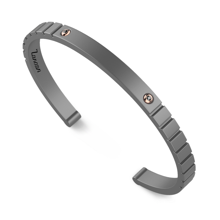Bracciale Zancan in Titanio, Oro 18kt e Diamanti | Lusso Made in Italy