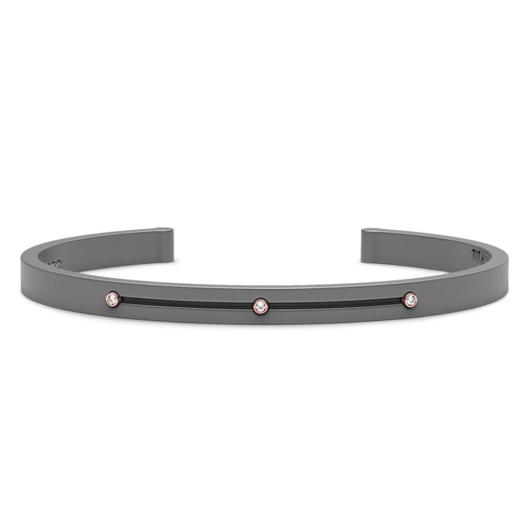Zancan Titanium, 18kt Gold & Diamond Bracelet | Luxury Jewelry