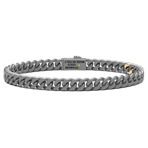 Bracciale Zancan in Titanio, Oro 18kt e Diamanti | Lusso Made in Italy