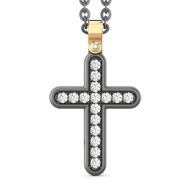Zancan Halskette aus Titan, 18kt Gold & Diamanten | Luxus-Schmuck