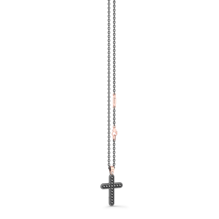 Zancan Titanium, 18kt Gold & Diamond Necklace | Italian Luxury