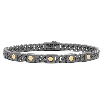 Bracciale Zancan in titanio e oro 18kt