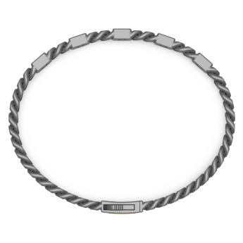 Bracciale Zancan in titanio e oro 18kt 2