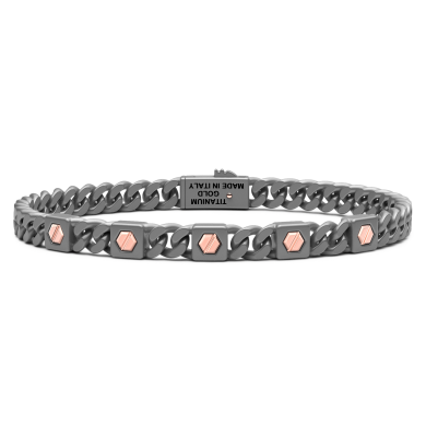 Bracciale Zancan in titanio e oro 18kt