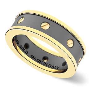 Anello Zancan in titanio e oro 18kt 2