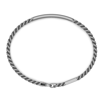 Bracciale Zancan in titanio, oro 18kt e diamanti neri 2