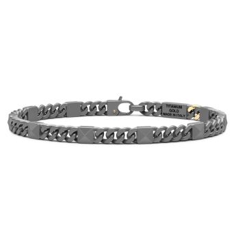 Bracciale Zancan in titanio e oro 18kt