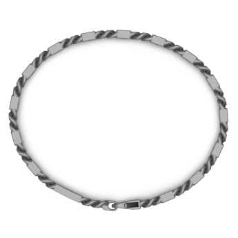 Bracciale Zancan in titanio, oro 18kt e diamanti brown 2