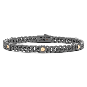 Bracciale Zancan in titanio e oro 18kt