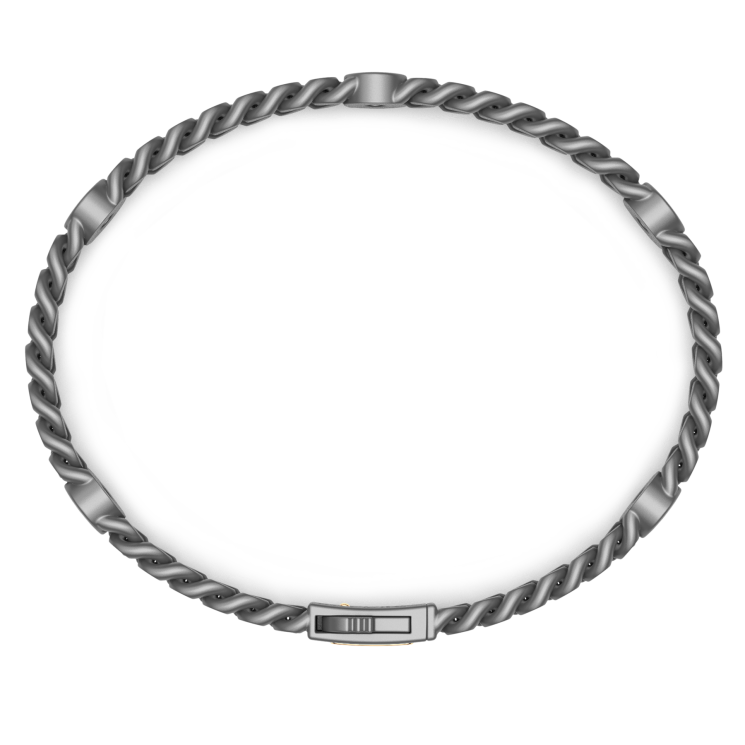 Bracciale Zancan in titanio e oro 18kt