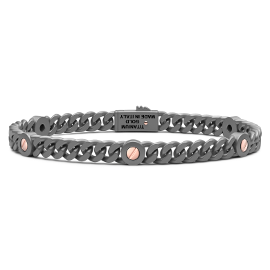 Bracciale Zancan in titanio e oro 18kt